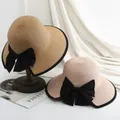 K189 cappello da spiaggia da donna cappello Panama 2022 cappello estivo da donna cappello di paglia