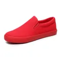 Nuove scarpe di tela rosse cinesi autunnali scarpe da lavoro da uomo scarpe da tavola Casual