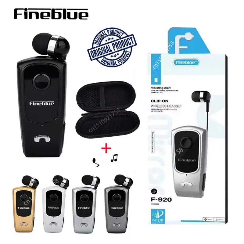 Fineblue F920 pro collare auricolare Bluetooth cuffie Wireless nella Clip Lotus sulle orecchie delle cuffie vivavoce con cavo rimovibile