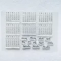 Calendario planner settimana mese timbro trasparente timbro in Silicone trasparente per Scrapbooking