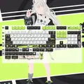 Shispiro Botan Key Cap holovive Vtuber Key Cover PBT DYE Sublimation Cherry MX Cross Axis Switch