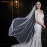 YouLaPan V05 velo da sposa con pettine avorio bianco velo da sposa perle velo 1 livello velo da