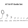 NooNRoo AT & KT Set di Guide guide per canne da pesca un set (9 pezzi) guida alla riparazione della