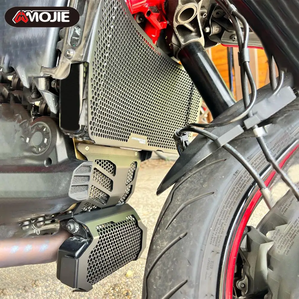 Per Ducati Hypermotard 950 SP RVE 2019 - 2021 2022 2023 2024 2025 2026 Griglia Del Radiatore Protezione Della Copertura Radiatore Olio Guardia Protezione Del Motore