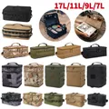 17-7L Tactical Camping Storage Bag grande capacità Outdoor escursionismo Picnic Bag Tank stufa Canister Pot Carry Bag Organizer per pentole