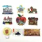 Magnete per frigorifero in resina Italia souvenir Venezia New York Milano Romania Verona Roma Colosseo Trevi Fontana Adesivi magnetici