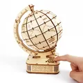 3D Globe Puzzle in legno meccanismo giocattolo assemblaggio Building Block modello di terra per