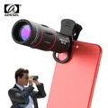 APEXEL Obiettivo universale per telefono cellulare con zoom monoculare 18x25 HD Osservazione dell'osservazione Teleobiettivo 18X con treppiede per smartphone