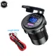 12V 24V PD Tipo C/QC 3.0 Interruttore presa caricatore USB per auto con voltmetro Adattatore di alimentazione a ricarica rapida per auto camion barca moto