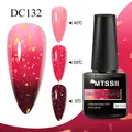 Mtssii 7ML Gold Glitter Thermal Gel smalto per unghie temperatura cambia colore smalto Gel Semi