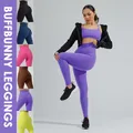 Buffbunny Leggings Yoga 3 Line vita alta elastico donna Fitness collant allenamento pantaloni senza