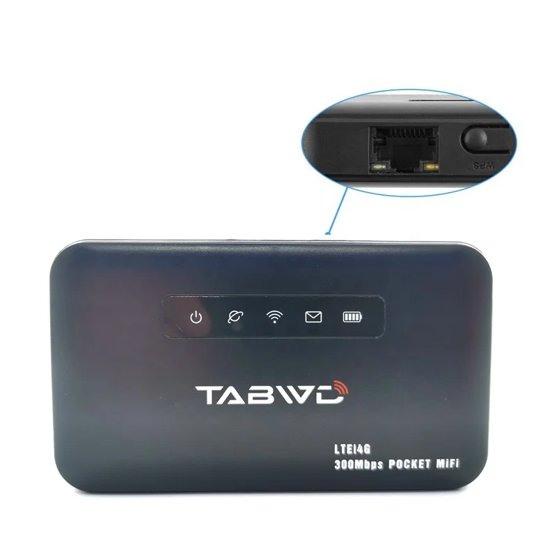 E5885 Pocket WiFi Router 300Mbps 4G Slot per Sim Card RJ45 porta Lan Mini CPE Router 2600mAh batteria 4G Wifi Hotspot Modem Router