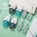 JIANWU 2 Pz/set Trasparente Double-sided Erogazione Colla Set Punto Tipo Adesivo Creativo FAI DA TE Studente Forniture di Cancelleria