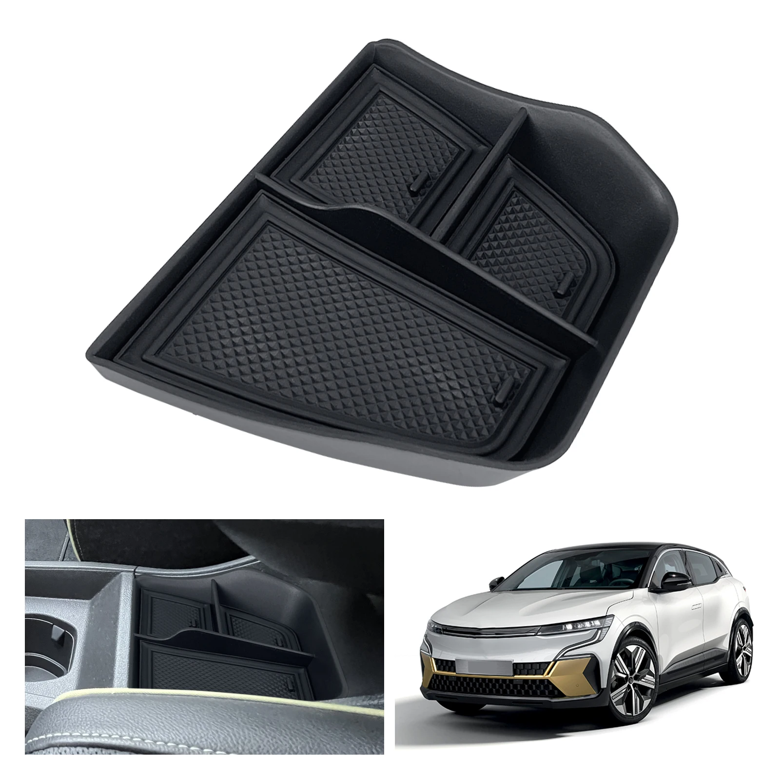 RUIYA per Renault Megane E-Tech 2022 2023 Auto Console Centrale Contenitore Auto Interno Renault Megane E-Tech Accessori 2023