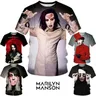 Rock Singer Marilyn Manson 3D stampato t-shirt Casual Hip-hop da donna da uomo estate Punk gotico