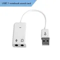 Scheda Audio USB Virtual 7.1 adattatore Audio USB esterno 3D da USB a Jack scheda Audio per microfono auricolare da 3.5mm per PC portatile