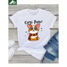 Cotone Kawaii Corgi Potter T Shirt Smmer Top donna 2023 regalo Unisex per Corgi Lovers Graphic T