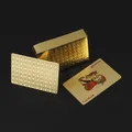 One Deck Gold Foil Poker carte da gioco da Poker in plastica stile euro carte impermeabili buon