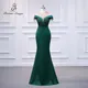 Abito elegante da donna per la festa di nozze 2022 abito da sera verde vestidos de fiesta robe de