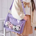 Ita Bag borsa a tracolla grande Tote Bag Cosplay borsa in tela di PVC trasparente con tracolla