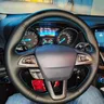 Coprivolante per auto a treccia avvolgere in pelle artificiale antiscivolo per Ford Focus 3 Kuga