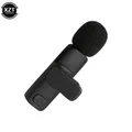 Microfono lavalier wireless compatibile con Bluetooth Microfono portatile per registrazione audio video per iPhone Android Gioco dal vivo Telefono cellulare