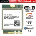 Wi-Fi 6 MT7921 wifi 6 1800M Bluetooth 5.2 scheda di rete WIFI wireless NGFF m.2 supporto windows10 / 11 MT7921k
