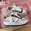 Hello Kitty Skate Shoes Flats Platform Shoes studentesse scarpe sportive vulcanizzate scarpe Casual