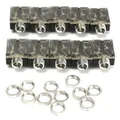 10PCS Jack per cuffie PJ-324 Jack Audio da 3.5mm con dado interfaccia Jack per cuffie Audio a 5 pin