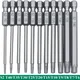 11 PZ 1/4 "Esagonale Bit Driver A Prova di Manomissione Trapano di Sicurezza Set di Punte Magnetiche Cacciavite Torx a Testa Piatta F1FC di Alta Qualità 50/100mm