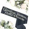 Addio tensione Hello Pension fascia ufficiale in pensione decorazione per feste di pensionamento