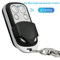 Telecomando universale per apriporta garage a 4 pulsanti 433 MHz Clone fisso Apprendimento Rolling Code Duplicatore Garage Telecomando in metallo
