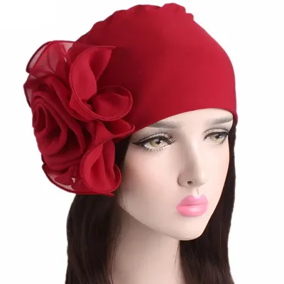 2020 donne nuovo grande fiore Stretch sciarpa cappello signore elegante moda accessori per capelli