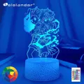 Gon e Killua figura 3d Night Light Anime Hunter X Hunter Nightlight per Kid Bedroom Decor