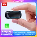 CarAiBox CarPlay cablato a adattatore Wireless 7 colori luce USB Plug and Play Smart Link Phone
