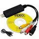 Convertitore video digitale con acquisizione USB 2.0 Scheda audio Easycap a 4 canali Box VHS VCR TV a DVD Supporto per registratore per PC IOS Windows
