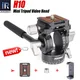 H10 Mini Treppiede Fluido Video Testa Panoramica CNC con Arca Swiss Piastra a sgancio rapido Clip per telefono per fotocamera Dslr Carico telefono 4 kg