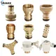 1 Pz 1/2 '' 3/4 '' 1 '' Rubinetto In Ottone Connettore Rapido 16mm Tubo di Rame Accoppiamento Adattatore Tubo Da Giardino Riparazione Irrigazione pistola raccordi Strumento