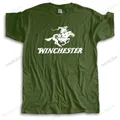 Fashion New Winchester Rifle and Shotguns Logo t-shirt nera da uomo cool Size stampa personalizzata