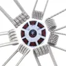 Clapton Coil 8 In 1 48pcs Premade Coil Platte Twisted Mix Twisted Fused Clapton Alien Clapton
