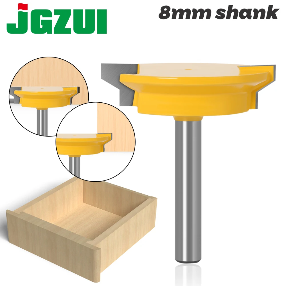 8mm 12mm 1/2 pollici cassetto dritto stampaggio punta del router serratura del cassetto tenone coltello spina fresa per legno porta strumento per la lavorazione del legno