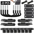 4 pz/set Bulloni a U in Acciaio Inox Morsetti Scatola da Tetto Universale Auto Van Montaggio Kit di Montaggio Accessori per Bagagli da Tetto per Auto