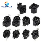 1 pz 3 pin XLR femmina presa connettore montaggio a pannello mixer microfono altoparlanti audio adattatore spina