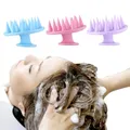 Shampoo in Silicone massaggiatore per capelli del cuoio capelluto Shampoo pettine per massaggio