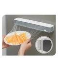 Taglierina per pellicola trasparente per frigorifero, pellicola magnetica trasparente, scatola da taglio universale, manufatto da cucina, dispenser per avvolgenti per taglio di carta stagno