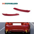 Coppia sinistra destra riflettore paraurti posteriore avvisa lente rosso chiaro 63147301187 63147301188 per BMW serie 3 F30 F31 F35 2012 2013 2014