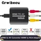 HDMI a RCA AV CVSB L/R Video 1080P Convertitore scaler Box HD HDMI a AV Video Adattatore composito