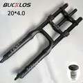 BUCKLOS Snow/Forcella pneumatica elettrica 20 "Suspensioni 140mm MTB Bike 4.0 Forcella grassa 9*135mm 20*4.0 Forcella a sospensione per bicicletta Parte bici