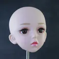 Testa di bambola da 60cm pelle bianca 1/3 accessori per la testa di bambola Bjd ragazze giocano a casa giocattoli per la pratica del trucco