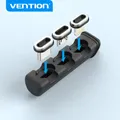 Vention custodia magnetica scatola di immagazzinaggio portatile tipo C adattatore per caricabatterie per iPhone Huawei Xiaomi Micro USB MFi Organizer per cavi